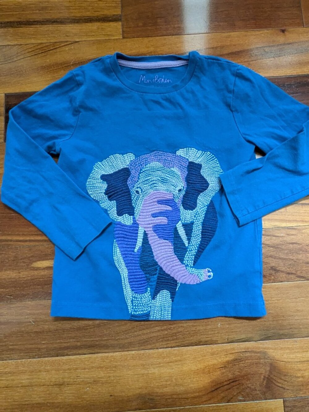 Mini Boden Long Sleeve Elephant shirt